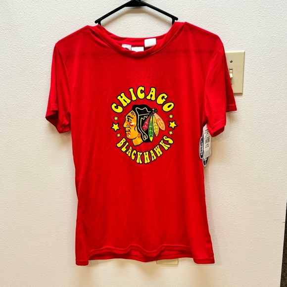 NWT Women’s Concepts Sports Chicago Blackhawks NHL Lightweight T-Shirt Size L - Picture 2 of 8